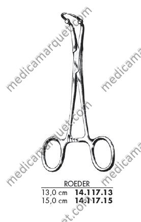 ROEDER pinza para campos 13 cm - Medica Marquet